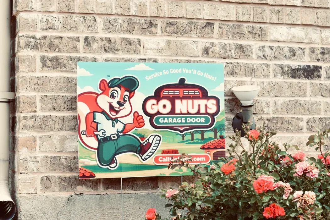 Go Nuts Garage Door technician repairing a garage door in Weatherford, TX